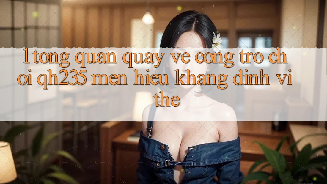 1. Tổng Quan Quay về Cổng Trò chơi qh235 – Mến Hiệu Khẳng Định Vị Thế