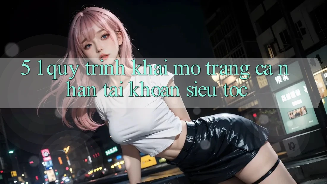 5. 1. Quy Trình Khai mở trang cá nhân Tài Khoản Siêu Tốc