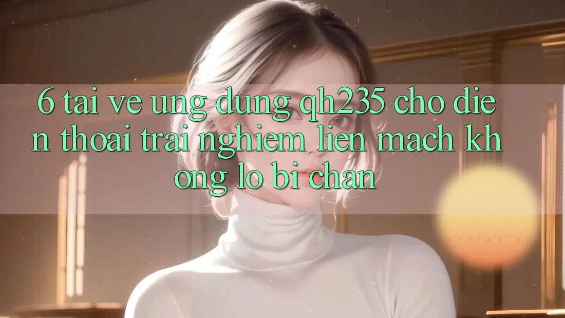 6. Tải về Ứng dụng qh235 Cho Điện Thoại – Trải Nghiệm Liền mạch Không Lo Bị Chặn