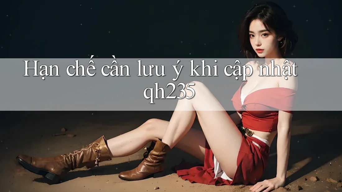 Hạn chế cần lưu ý khi cập nhật qh235