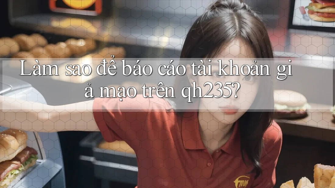 Làm sao để báo cáo tài khoản giả mạo trên qh235?