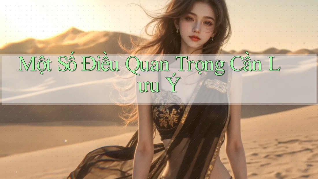 Một Số Điều Quan Trọng Cần Lưu Ý