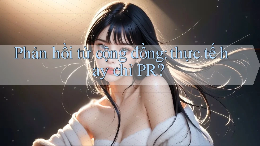 Phản hồi từ cộng đồng: thực tế hay chỉ PR?