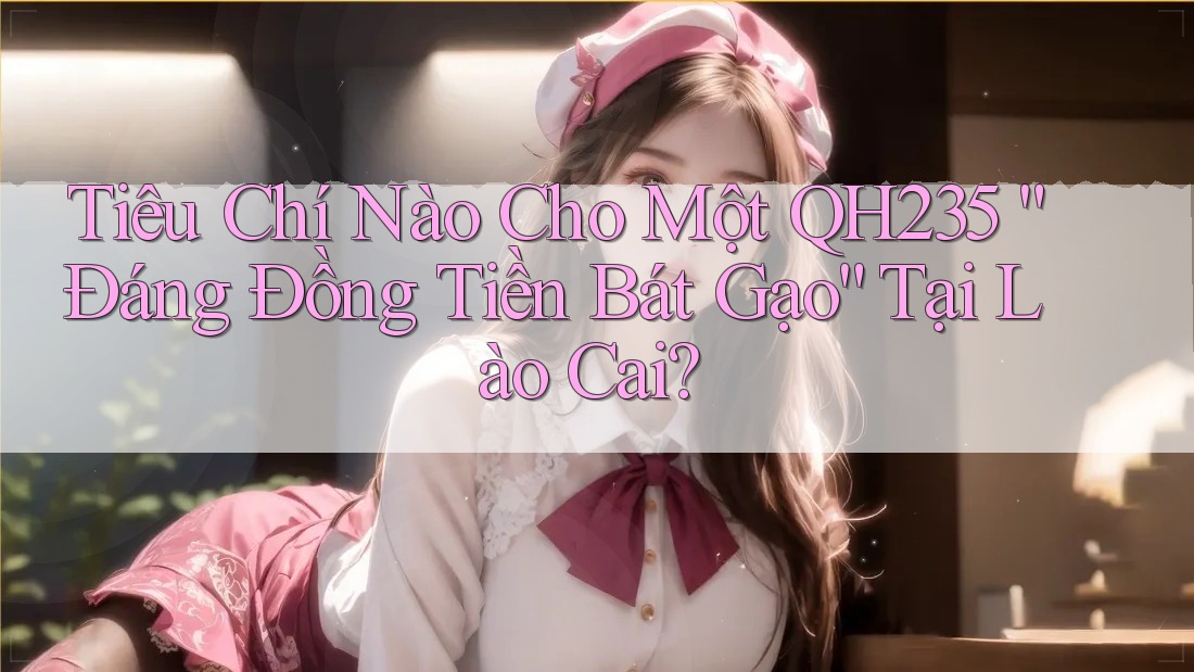 Tiêu Chí Nào Cho Một QH235 “Đáng Đồng Tiền Bát Gạo” Tại Lào Cai?