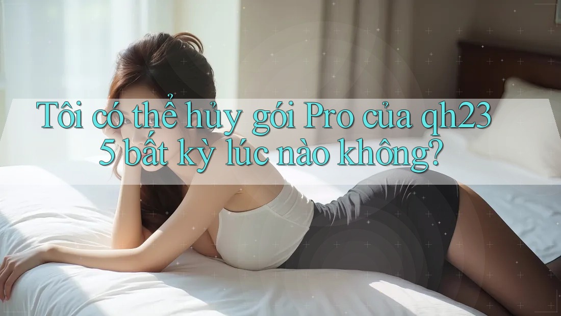 Tôi có thể hủy gói Pro của qh235 bất kỳ lúc nào không? Tôi có thể hủy gói Pro của qh235 bất kỳ lúc nào không?