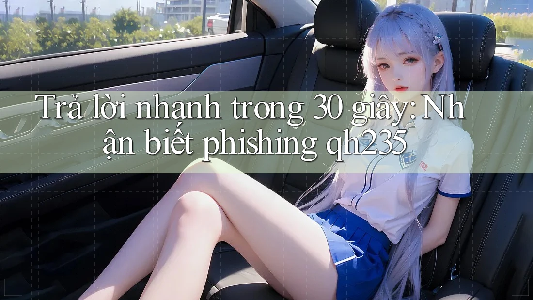 Trả lời nhanh trong 30 giây: Nhận biết phishing qh235